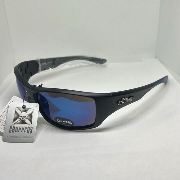 Choppers Biker Mirrored Mens Sunglasses - Picture 1 of 3